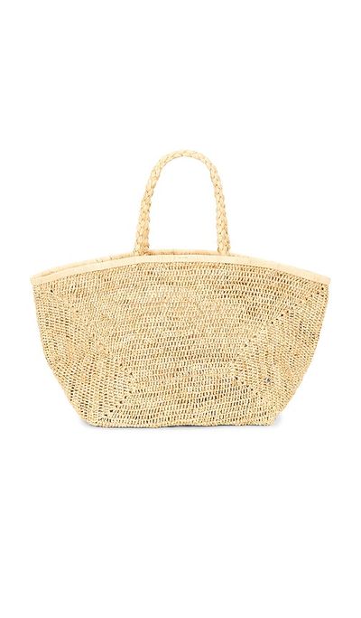 florabella florabella Vallejo Lux Crochet Raffia Tote