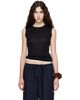 FLORE FLORE FLORE FLORE Black Esmé LW Tank Top - 1