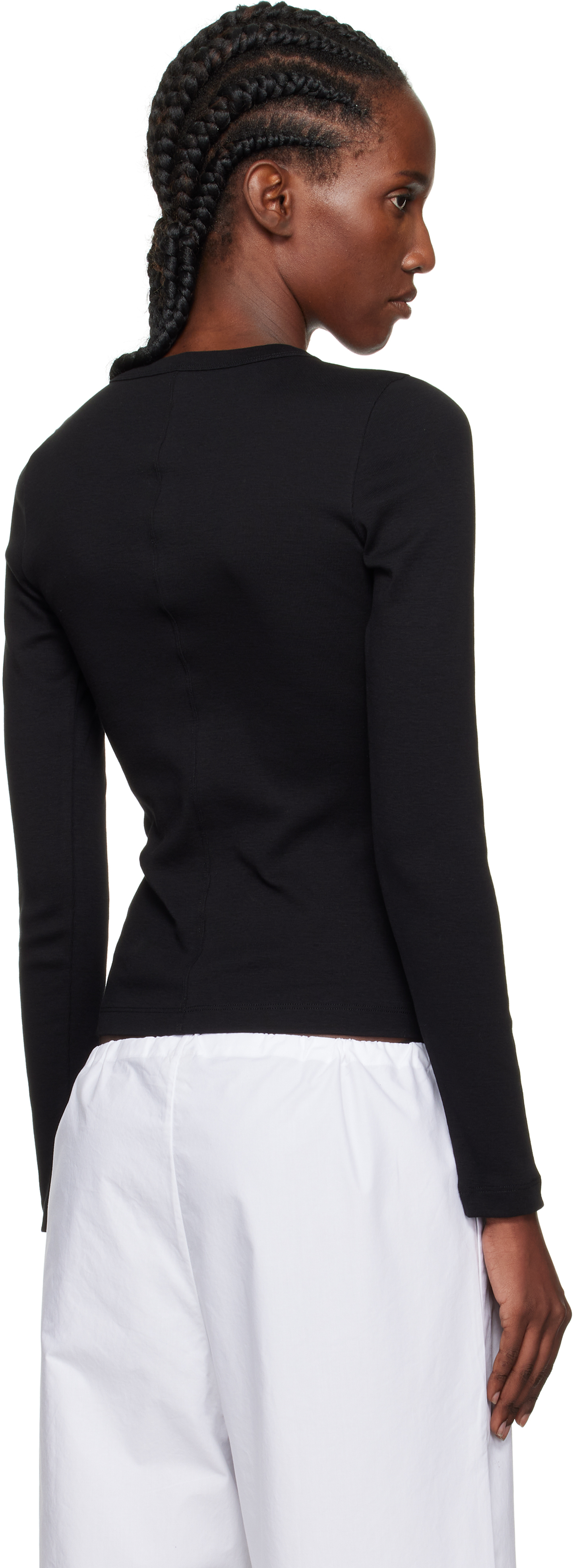 FLORE FLORE JESS LONGSLEEVE ブラック3087 IENA｜FLORE FLORE