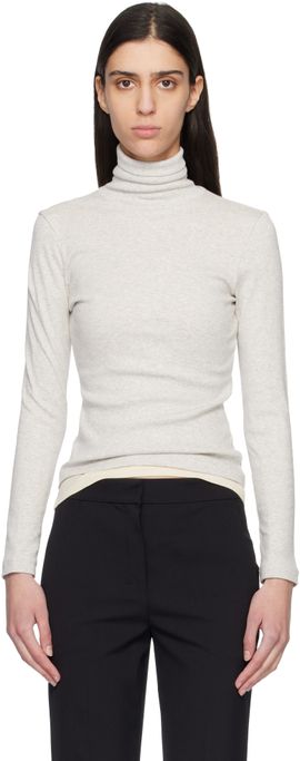 FLORE FLORE FLORE FLORE Gray Dinah Turtleneck