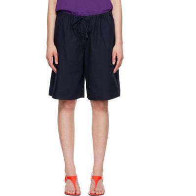 FLORE FLORE FLORE FLORE Navy Josephine Bermuda Shorts