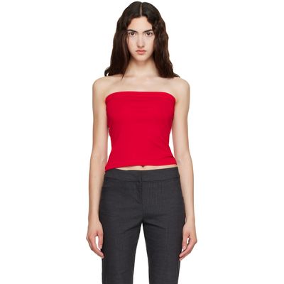 FLORE FLORE FLORE FLORE Red Bes Bandeau Top
