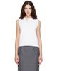 FLORE FLORE FLORE FLORE White Poppy Sleeveless Cardigan - 1