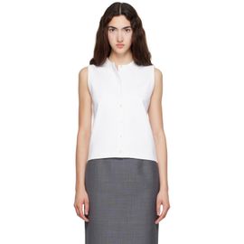 FLORE FLORE FLORE FLORE White Poppy Sleeveless Cardigan