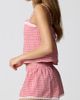 Florence by Mills Florence by Mills Lace Trim Gingham Crop Stretch Cotton Camisole - 3