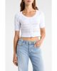 Florence by Mills Florence by Mills Mixed Stitch Short Sleeve Cotton Cardigan - 1