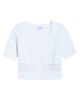 Florence by Mills Florence by Mills Mixed Stitch Short Sleeve Cotton Cardigan - 5