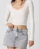 Florence by Mills Florence by Mills Power Mesh Plunge Long Sleeve T-Shirt - 1
