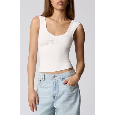 Florence by Mills Florence by Mills Ruched Bust Cotton Blend Tank