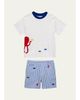 Florence Eiseman Boy's Octopus T-Shirt & Seersucker Shorts Set - 1