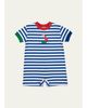 Florence Eiseman Boy's Sailboat Applique Stripe Knit Shortall - 1