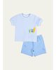 Florence Eiseman Boy's School Supplies Appliqued T-Shirt & Shorts Set - 1