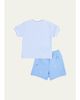 Florence Eiseman Boy's School Supplies Appliqued T-Shirt & Shorts Set - 2