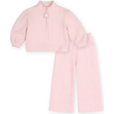 Florence Eiseman Florence Eiseman Cable Knit Half Zip Set