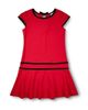 Florence Eiseman Florence Eiseman Crepe Knit Dress With Velvet Trim - 1