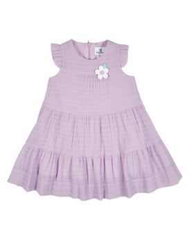 Florence Eiseman Florence Eiseman Crinkle Lawn Dress With Flower