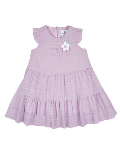 Florence Eiseman Florence Eiseman Crinkle Lawn Dress With Flower