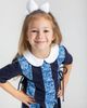 Florence Eiseman Florence Eiseman Floral Print Knit Colorblock Dress - 4