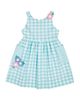 Florence Eiseman Florence Eiseman Gingham Linen-Look Dress With Flowers - 1