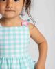 Florence Eiseman Florence Eiseman Gingham Linen-Look Dress With Flowers - 2