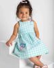 Florence Eiseman Florence Eiseman Gingham Linen-Look Dress With Flowers - 4