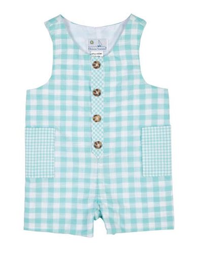 Florence Eiseman Florence Eiseman Gingham Linen-Look Shortall