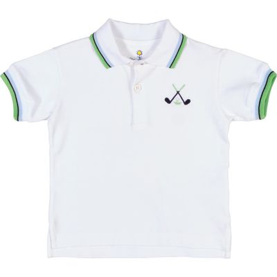 Florence Eiseman Florence Eiseman Knit Polo With Golf Clubs