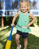 Florence Eiseman Florence Eiseman Knit Short Set With Softballs, Flowers, Ladybug - 3