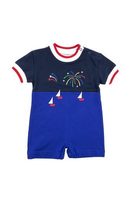 Florence Eiseman Florence Eiseman Knit Shortall With Boats And Fireworks