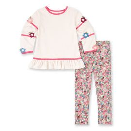Florence Eiseman Florence Eiseman Knit Tunic Set with Flowers