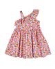 Florence Eiseman Florence Eiseman Leaf Print One Shoulder Dress - 1