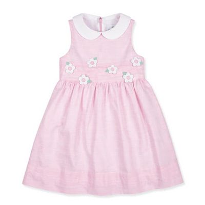 Florence Eiseman Florence Eiseman Linen-Look Dress With Flowers
