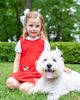 Florence Eiseman Florence Eiseman Pique Knit Jumper With Girl Walking Dog - 3