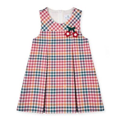 Florence Eiseman Florence Eiseman Plaid Jumper with Flowers