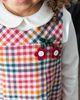 Florence Eiseman Florence Eiseman Plaid Jumper with Flowers - 3