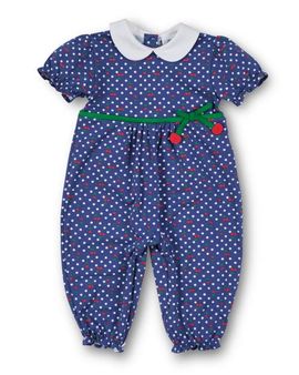 Florence Eiseman Florence Eiseman Polka Dot Cherry Printed Knit Longall
