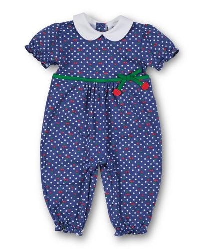 Florence Eiseman Florence Eiseman Polka Dot Cherry Printed Knit Longall