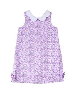 Florence Eiseman Florence Eiseman Printed Pique Dress with Flowers