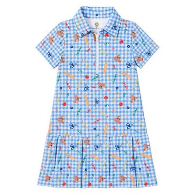 Florence Eiseman Florence Eiseman School Print Performance Knit Dress