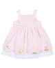 Florence Eiseman Florence Eiseman Seersucker Check Dress with Flowers & Bunny - 1