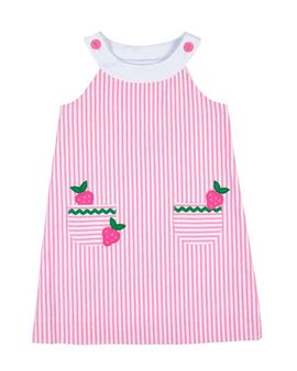 Florence Eiseman Florence Eiseman Seersucker Dress With Strawberries