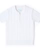 Florence Eiseman Florence Eiseman Short Sleeve Polo Cable Sweater - 1