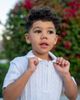 Florence Eiseman Florence Eiseman Short Sleeve Polo Cable Sweater - 3