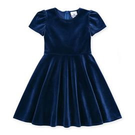 Florence Eiseman Florence Eiseman Stretch Velvet Dress with Bubble Sleeves