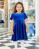 Florence Eiseman Florence Eiseman Stretch Velvet Dress with Bubble Sleeves - 3