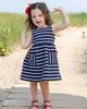 Florence Eiseman Florence Eiseman Stripe Knit Dress With Ric Rac And Flowers - 2
