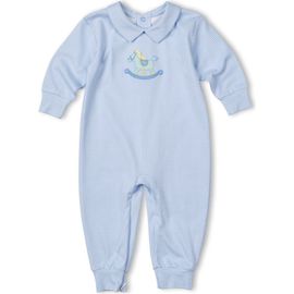 Florence Eiseman Florence Eiseman Stripe Knit Longall With Rocking Horse