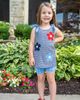 Florence Eiseman Florence Eiseman Stripe Knit Short Set With Flowers & Stars - 3