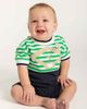 Florence Eiseman Florence Eiseman Stripe Knit Shortall With Baseball Field - 3