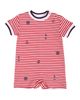 Florence Eiseman Florence Eiseman Stripe Knit Shortall With Nautical Embroidery - 1
